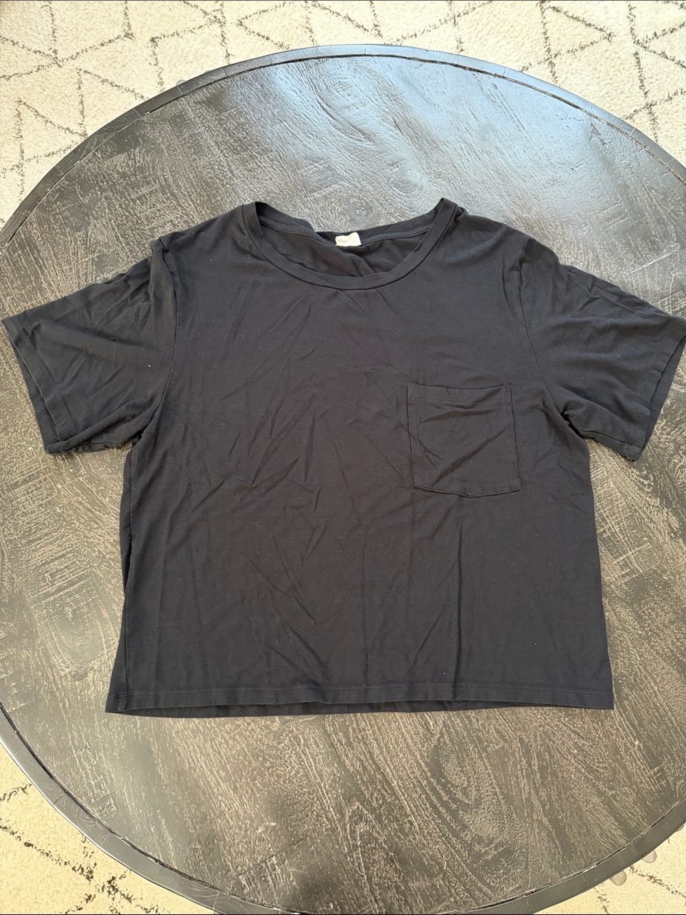 Wilfred Black Short Sleeve Pocket Tee